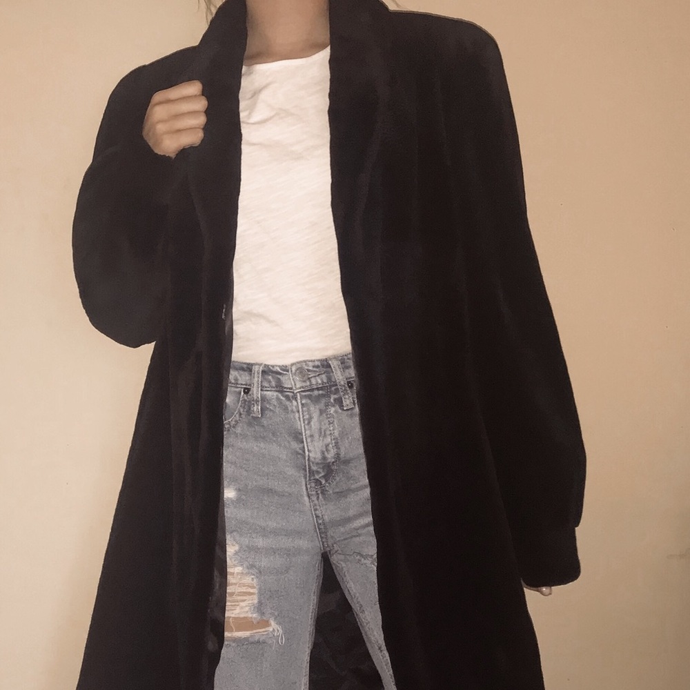 Real mink Henig fur coat - Picture 2 of 6